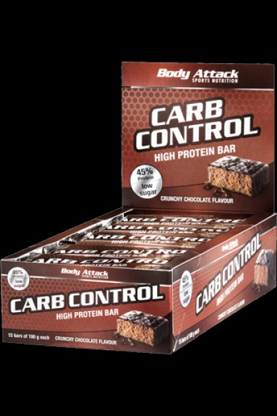 Body Attack Carb Control-Proteinriegel 15x100g
